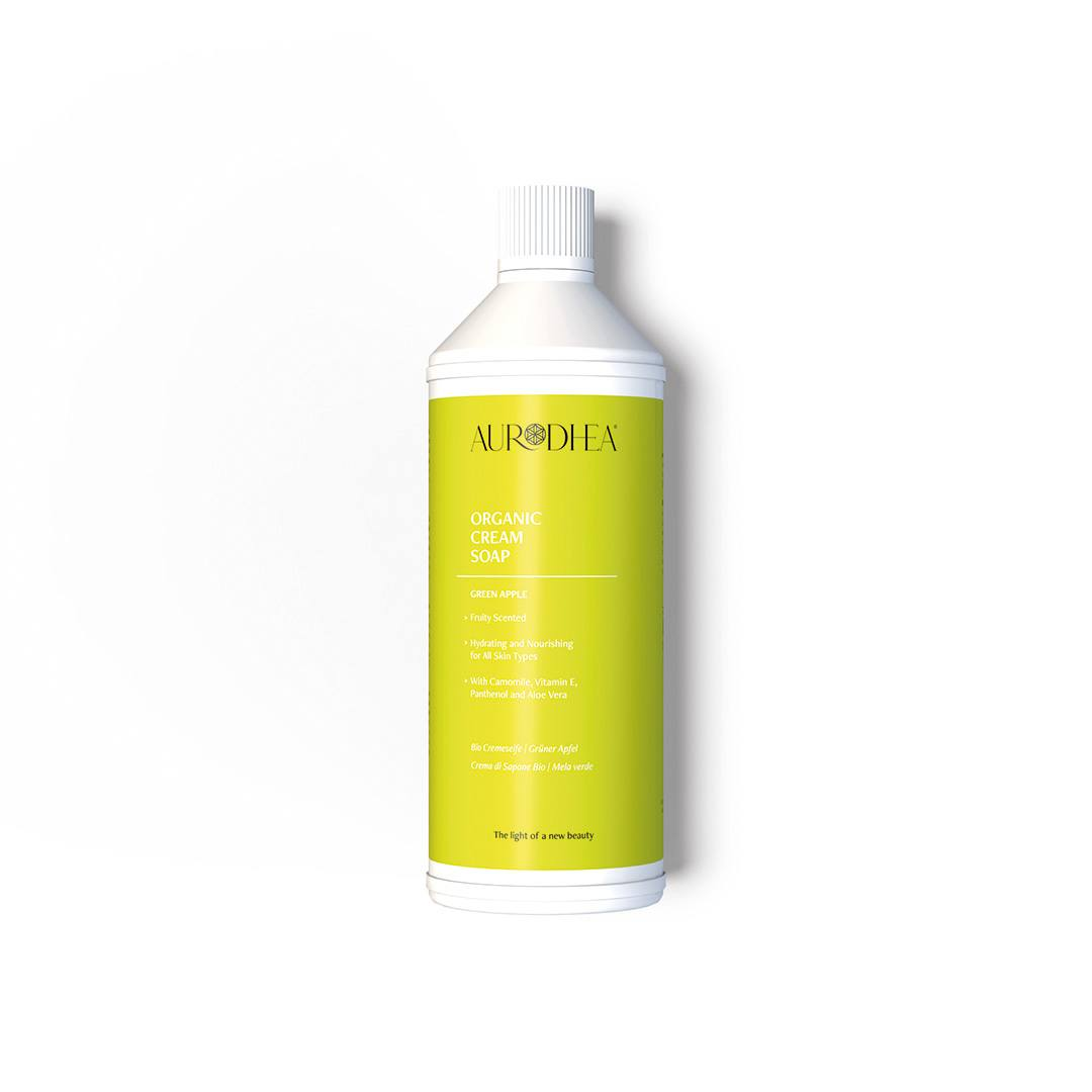 Crème de savon bio – Pomme verte (Recharge)
